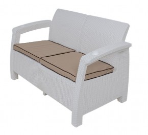 Комплект уличной мебели Yalta Premium Terrace Set (Ялта) белый (+подушки под спину) в Магнитогорске - magnitogorsk.ok-mebel.com | фото 2