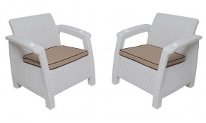 Комплект уличной мебели Yalta Premium Terrace Set (Ялта) белый (+подушки под спину) в Магнитогорске - magnitogorsk.ok-mebel.com | фото 4