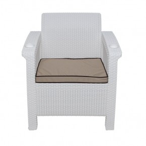 Комплект уличной мебели Yalta Premium Terrace Set (Ялта) белый (+подушки под спину) в Магнитогорске - magnitogorsk.ok-mebel.com | фото 6