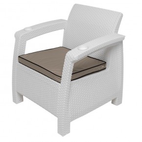 Комплект уличной мебели Yalta Premium Terrace Set (Ялта) белый (+подушки под спину) в Магнитогорске - magnitogorsk.ok-mebel.com | фото 7