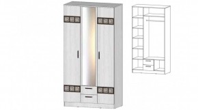 КОСТА-РИКА Шкаф 3-х створчатый (анкор светлый) в Магнитогорске - magnitogorsk.ok-mebel.com | фото