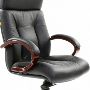 Кресло для руководителя Chairman 421 черный/орех темный, черный в Магнитогорске - magnitogorsk.ok-mebel.com | фото 6