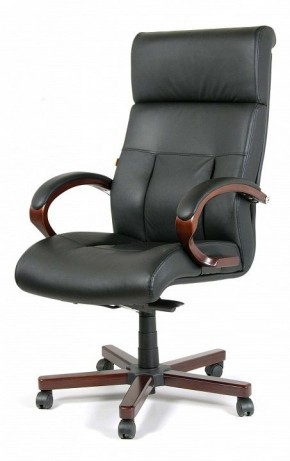 Кресло для руководителя Chairman 421 черный/орех темный, черный в Магнитогорске - magnitogorsk.ok-mebel.com | фото 7