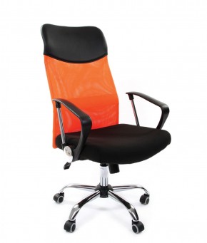 Кресло для руководителя CHAIRMAN 610 N (15-21 черный/сетка оранжевый) в Магнитогорске - magnitogorsk.ok-mebel.com | фото