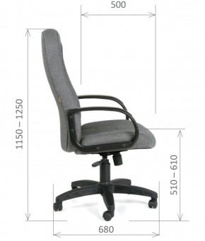 Кресло для руководителя  CHAIRMAN 685 СТ (ткань стандарт 10-356 черная) в Магнитогорске - magnitogorsk.ok-mebel.com | фото 6