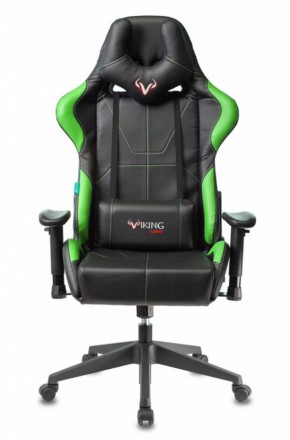 Кресло игровое Бюрократ VIKING 5 AERO LGREEN черный/салатовый в Магнитогорске - magnitogorsk.ok-mebel.com | фото 2