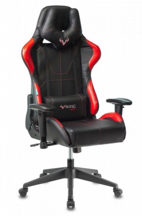 Кресло игровое Бюрократ VIKING 5 AERO RED черный/красный в Магнитогорске - magnitogorsk.ok-mebel.com | фото