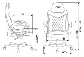 Кресло игровое Бюрократ VIKING 6 KNIGHT B FABRIC черный в Магнитогорске - magnitogorsk.ok-mebel.com | фото 4