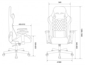 Кресло игровое Бюрократ VIKING 7 KNIGHT BL FABRIC синий в Магнитогорске - magnitogorsk.ok-mebel.com | фото 4