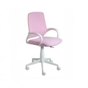 Кресло Ирис White сетка/ткань розовая в Магнитогорске - magnitogorsk.ok-mebel.com | фото