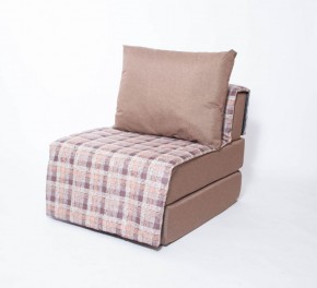 Кресло-кровать бескаркасное Харви (коричневый-квадро беж) в Магнитогорске - magnitogorsk.ok-mebel.com | фото