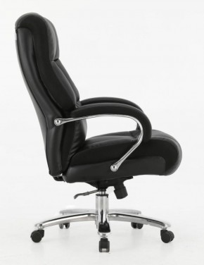 Кресло офисное BRABIX PREMIUM "Bomer HD-007" (рециклированная кожа, хром, черное) 531939 в Магнитогорске - magnitogorsk.ok-mebel.com | фото 3