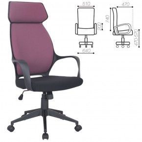 Кресло офисное BRABIX PREMIUM "Galaxy EX-519" (ткань черное/терракотовое) 531570 в Магнитогорске - magnitogorsk.ok-mebel.com | фото 2