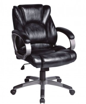 Кресло офисное BRABIX "Eldorado EX-504", экокожа, черное, 530874 в Магнитогорске - magnitogorsk.ok-mebel.com | фото 1