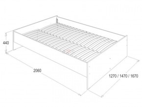 Кровать 1.6 каркас + спинка головная + 2 ящика Ольга-14 без основания в Магнитогорске - magnitogorsk.ok-mebel.com | фото 3