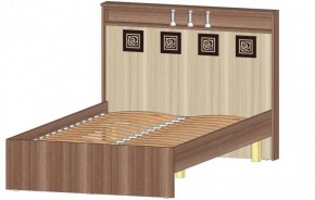 КОСТА-РИКА Кровать 1200 с основанием (шимо темный/шимо светлый) в Магнитогорске - magnitogorsk.ok-mebel.com | фото