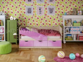 Кровать Бабочки (Сиреневый металлик) 1600 в Магнитогорске - magnitogorsk.ok-mebel.com | фото