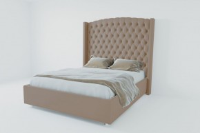 Кровать Берлин ЛЮКС с ПМ 1200 (велюр серый) в Магнитогорске - magnitogorsk.ok-mebel.com | фото