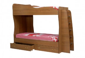 Кровать детская 2-х ярусная Юниор-1 (800*2000) ЛДСП в Магнитогорске - magnitogorsk.ok-mebel.com | фото
