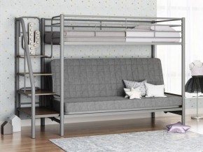 Кровать двухъярусная с диваном "Мадлен-3" (Серый/Серый) в Магнитогорске - magnitogorsk.ok-mebel.com | фото
