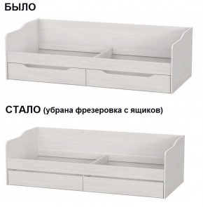 Кровать КР 1 Серия 2 + основание ДСП Лайт 0.9х2.0 (Ясень Анкор светлый) в Магнитогорске - magnitogorsk.ok-mebel.com | фото 2