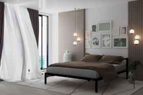 Кровать Мета с матрасом 1400 (черный) в Магнитогорске - magnitogorsk.ok-mebel.com | фото 2