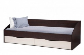 Кровать одинарная "Фея - 3" симметричная New (2000Х900) венге/вудлайн кремовый в Магнитогорске - magnitogorsk.ok-mebel.com | фото