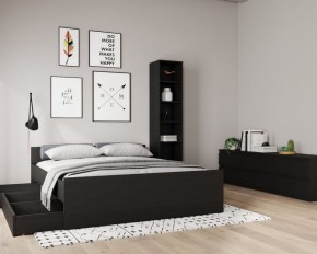 Кровать ОРИОН двухспальная с ортопедическим основанием 160х200, цвет Дуб Венге в Магнитогорске - magnitogorsk.ok-mebel.com | фото 3