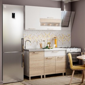 Кухня Айсбери 1.2 м (Белый/Дуб Сонома) в Магнитогорске - magnitogorsk.ok-mebel.com | фото
