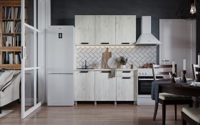 Кухня ДИОР 1500 (Белый/Дуб Крафт белый) в Магнитогорске - magnitogorsk.ok-mebel.com | фото