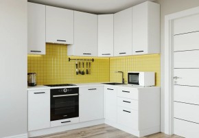 Кухонный гарнитур Белый Глянец 2200*1600 h950 (Стол. 26мм) в Магнитогорске - magnitogorsk.ok-mebel.com | фото