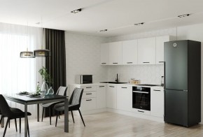 Кухонный гарнитур Белый Глянец 2600*1600 (Стол. 26мм) в Магнитогорске - magnitogorsk.ok-mebel.com | фото