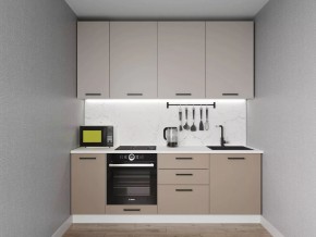 Кухонный гарнитур Каппучино 2200 h950 (Стол. 38мм) в Магнитогорске - magnitogorsk.ok-mebel.com | фото