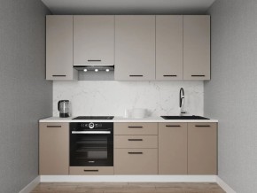 Кухонный гарнитур Каппучино 2400 h950 (Стол. 38мм) в Магнитогорске - magnitogorsk.ok-mebel.com | фото