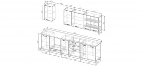 Кухонный гарнитур Каппучино 2800 (Стол. 26мм) в Магнитогорске - magnitogorsk.ok-mebel.com | фото 2