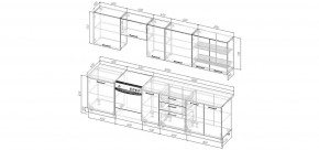 Кухонный гарнитур Каппучино 3000 (Стол. 38мм) в Магнитогорске - magnitogorsk.ok-mebel.com | фото 2