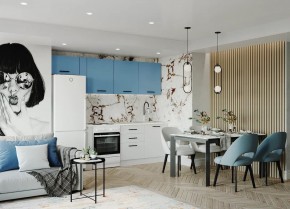 Кухонный гарнитур Капри 2550 (Стол. 38мм) в Магнитогорске - magnitogorsk.ok-mebel.com | фото