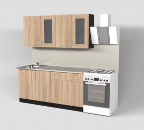 Кухня Симона Демо 1700 (Венга/Дуб Сонома) в Магнитогорске - magnitogorsk.ok-mebel.com | фото