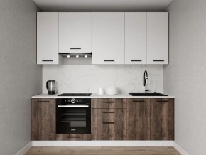 Кухонный гарнитур Старое Дерево 2400 h950 (Стол. 26мм) в Магнитогорске - magnitogorsk.ok-mebel.com | фото