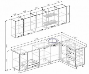 Кухонный гарнитур угловой Пайн 2600х1600 (Стол. 26мм) в Магнитогорске - magnitogorsk.ok-mebel.com | фото 2