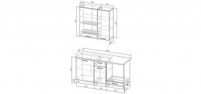 Кухонный гарнитур Умбра 1600 h950 (Стол. 26мм) в Магнитогорске - magnitogorsk.ok-mebel.com | фото 2