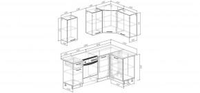 Кухонный гарнитур Умбра 2000*1200 (Стол. 26мм) в Магнитогорске - magnitogorsk.ok-mebel.com | фото 2