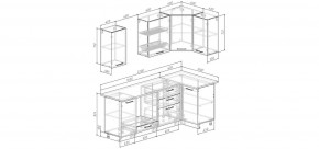 Кухонный гарнитур Умбра 2200*1000 (Стол. 38мм) в Магнитогорске - magnitogorsk.ok-mebel.com | фото 2