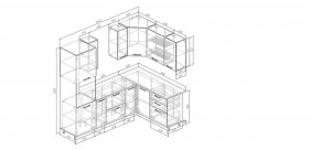 Кухонный гарнитур Умбра 2400*1600 (Стол. 38мм) в Магнитогорске - magnitogorsk.ok-mebel.com | фото 2