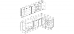 Кухонный гарнитур Умбра 2600*1600 (Стол. 26мм) в Магнитогорске - magnitogorsk.ok-mebel.com | фото 2