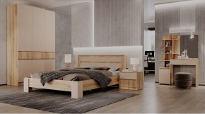 ЛЕНОРА Спальный гарнитур (модульный) кашемир в Магнитогорске - magnitogorsk.ok-mebel.com | фото