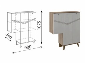 Лимба (гостиная) М07 Тумба (3 двери) правая в Магнитогорске - magnitogorsk.ok-mebel.com | фото