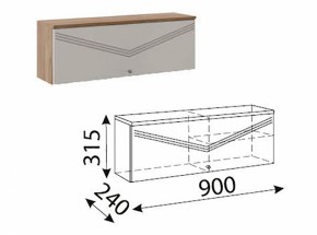 Лимба (гостиная) М10 Шкаф навесной малый в Магнитогорске - magnitogorsk.ok-mebel.com | фото