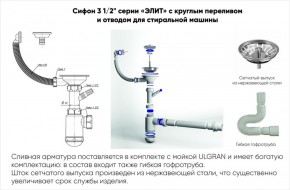 Мойка кухонная ULGRAN U-101 (500) в Магнитогорске - magnitogorsk.ok-mebel.com | фото 14