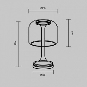 Настольная лампа декоративная Maytoni Spirito MOD286TL-L8G3K в Магнитогорске - magnitogorsk.ok-mebel.com | фото 4